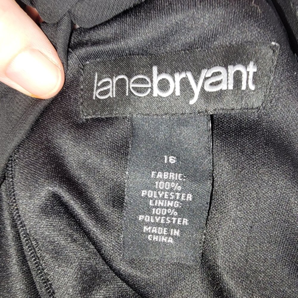 Lane Bryant Party Dress with tiered ruffles - Black - Size 16 - Lightweight - Picture 3 of 3